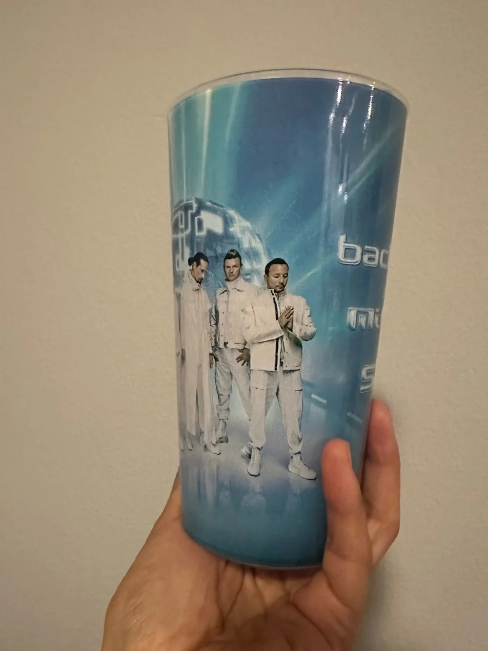 NWT Backstreet Boys Millenium Sphere Blue Cup
